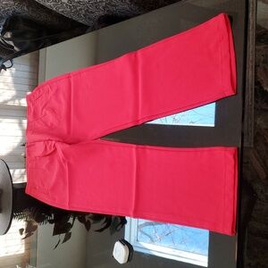 BNWT red ladies' ankle slacks Small 30" length 100% poly